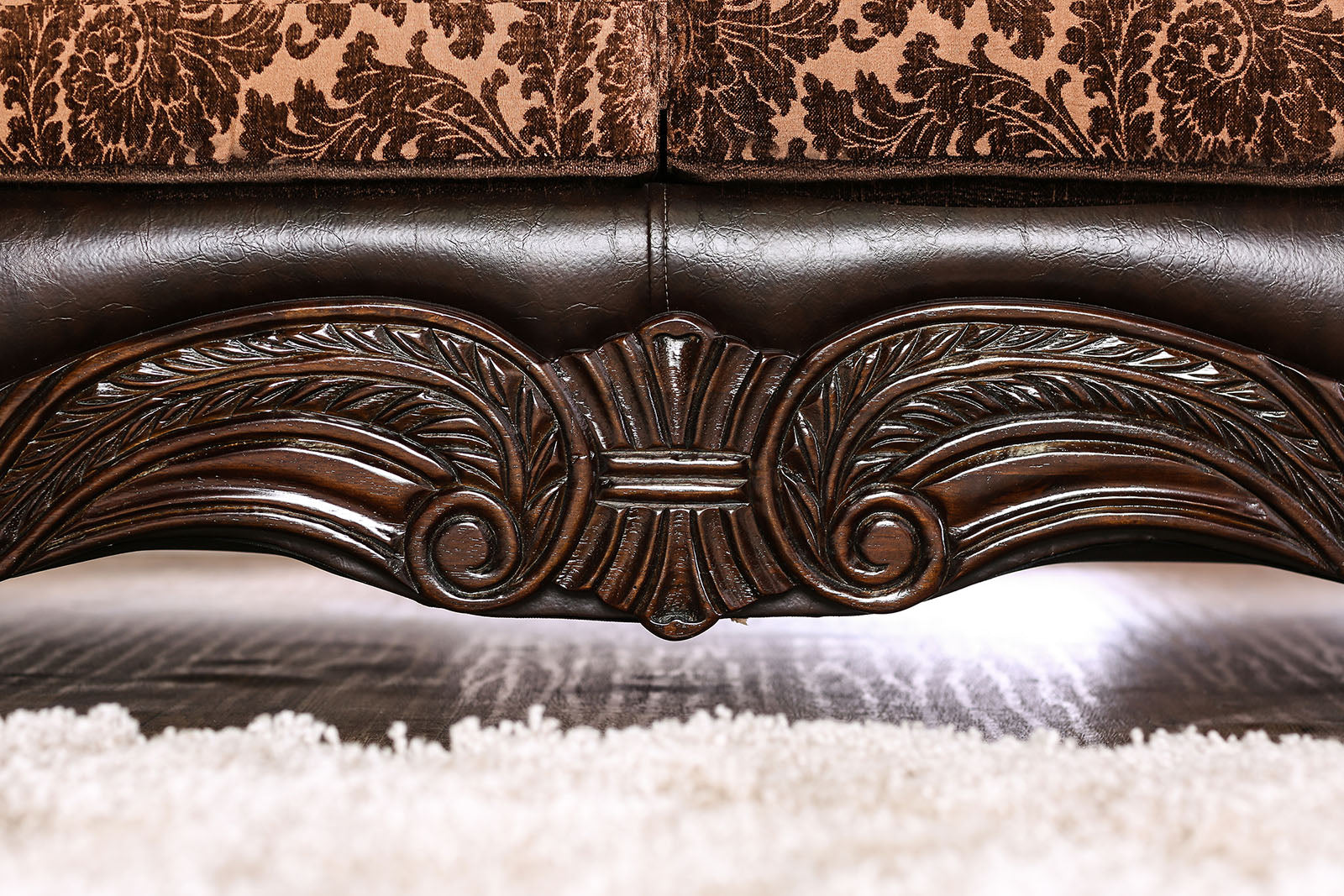 Elpis Brown/Espresso Loveseat