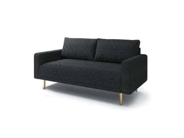 Elverum Black Loveseat