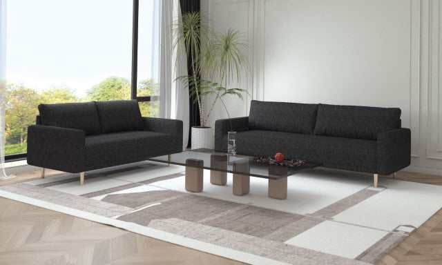 Elverum Black Sofa