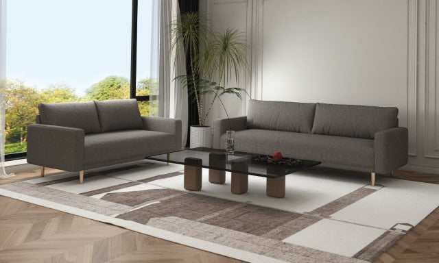 Elverum Charcoal Gray Loveseat