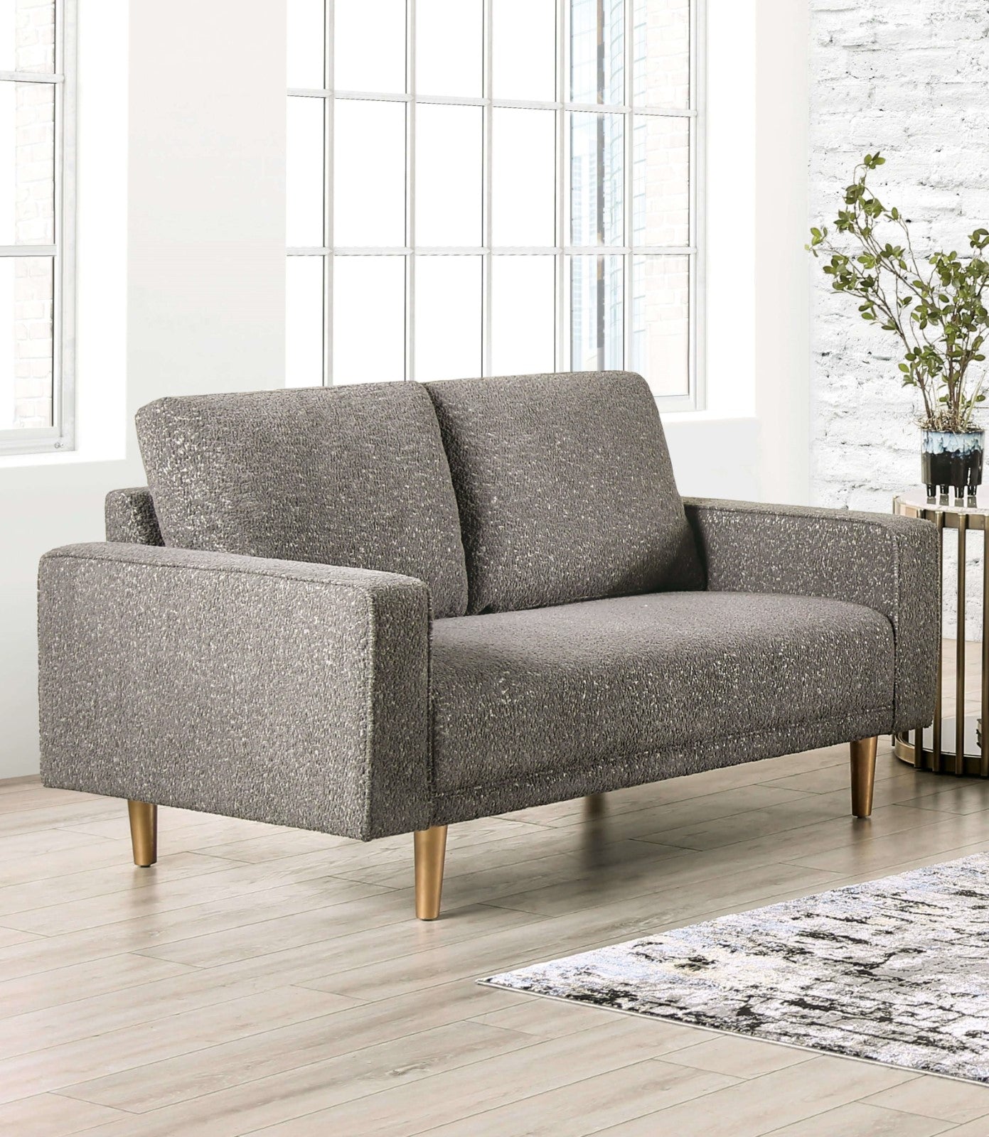 Elverum Charcoal Gray Sofa & Loveseat