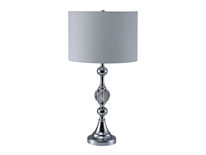 Emi White/Silver Table Lamp