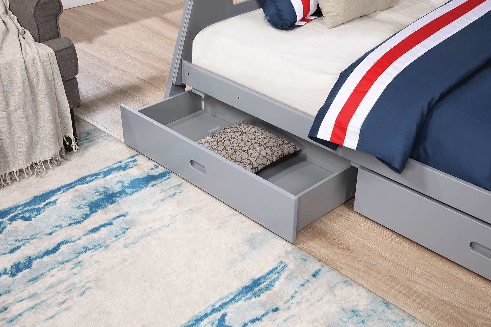 Emilee Gray Twin/Full Bunk Bed