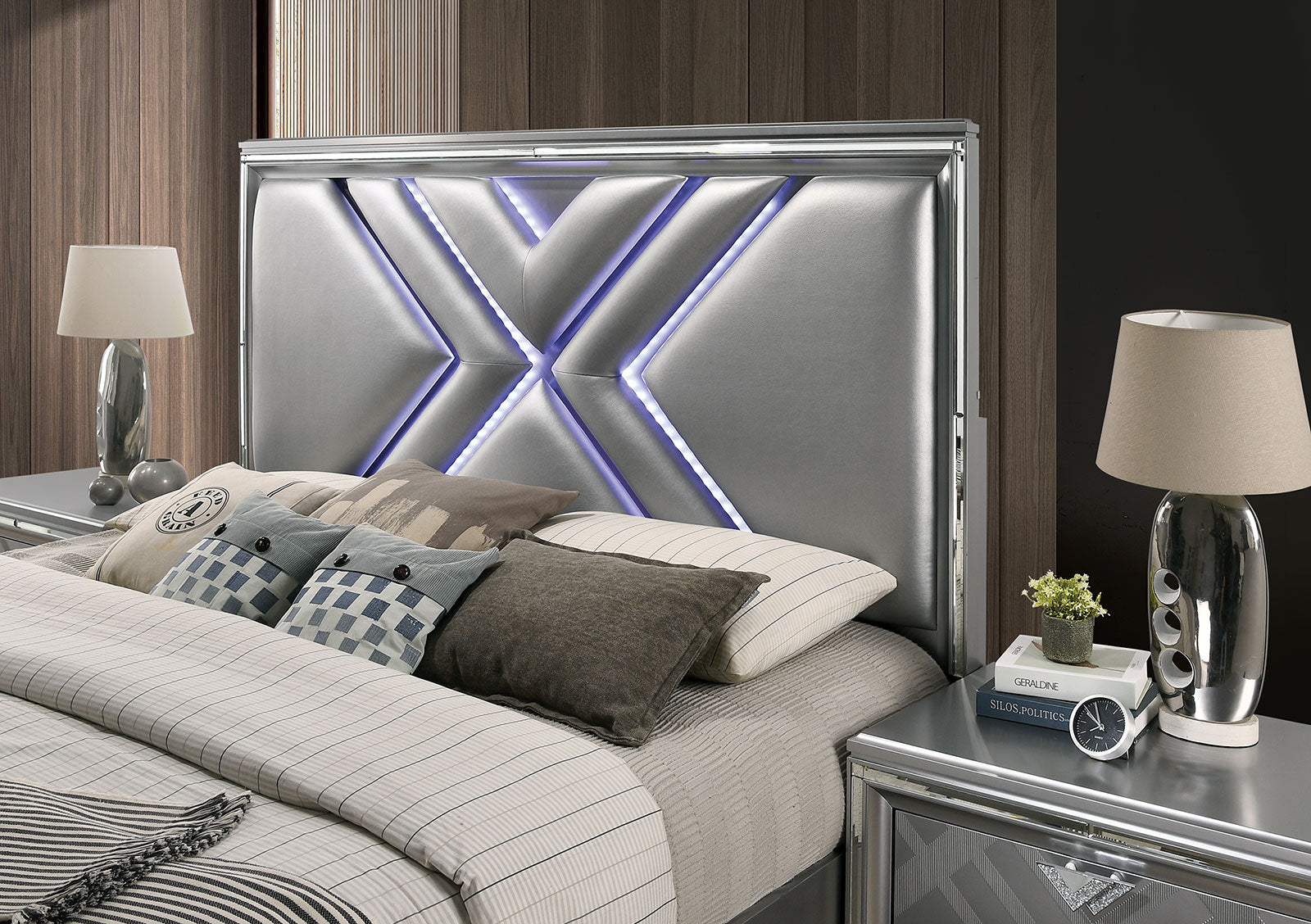 Emmeline Silver 4 Pc. Queen Bedroom Set