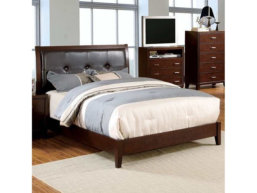 Enrico Brown Cherry Eastern King Bed