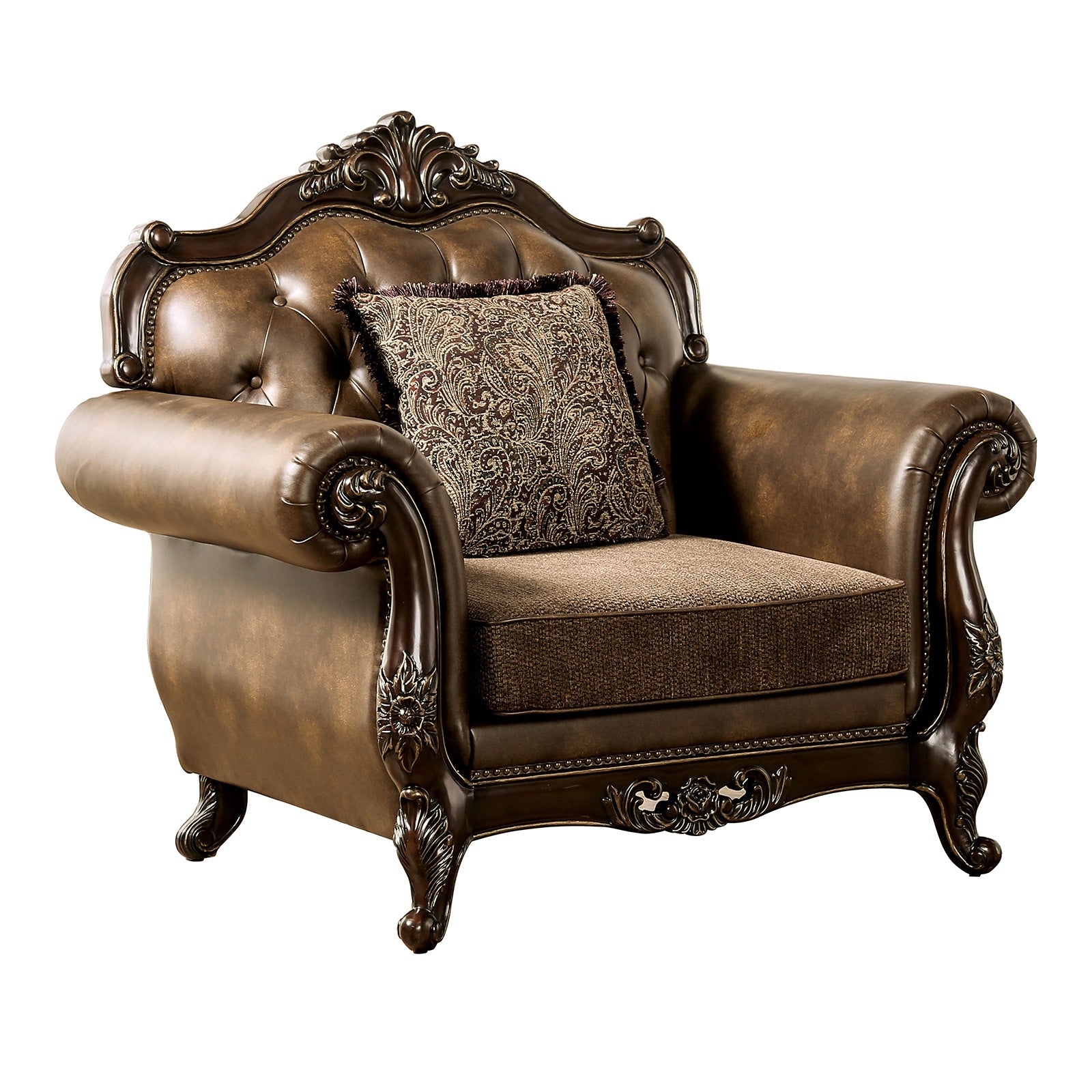 Ensenada Dark Cherry/Brown Chair