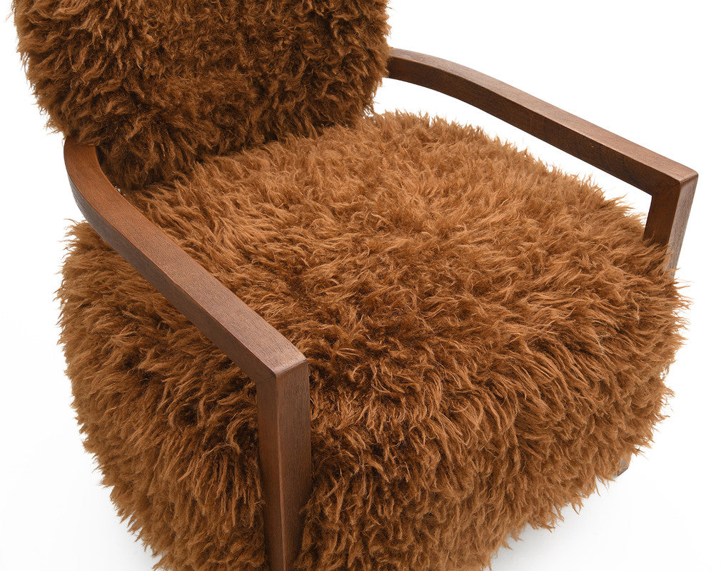 Eramo Camel Brown Accent Chair