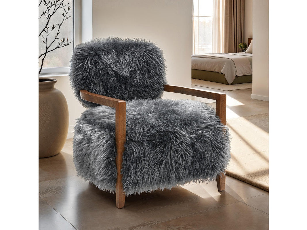 Eramo Charcoal Gray Accent Chair