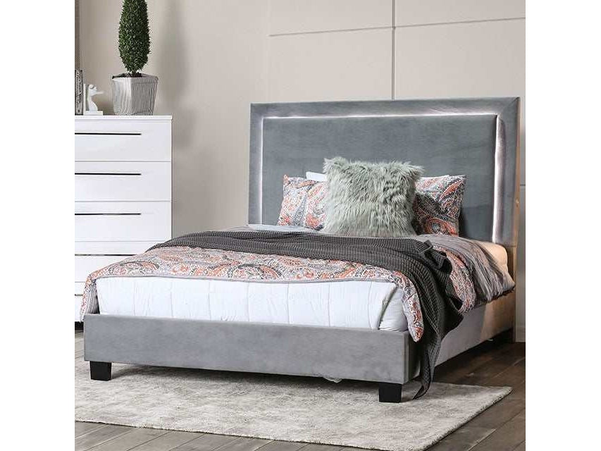 Erglow Gray Eastern King Bed
