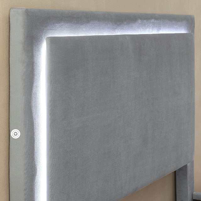 Erglow Gray Eastern King Bed