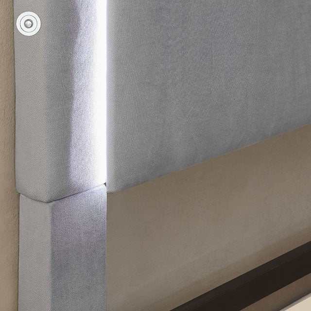Erglow Gray Eastern King Bed