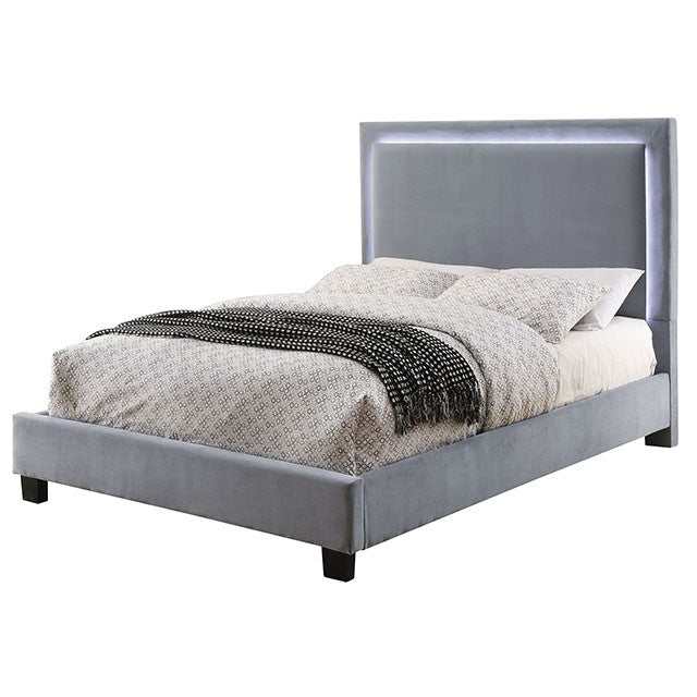 Erglow Gray Eastern King Bed