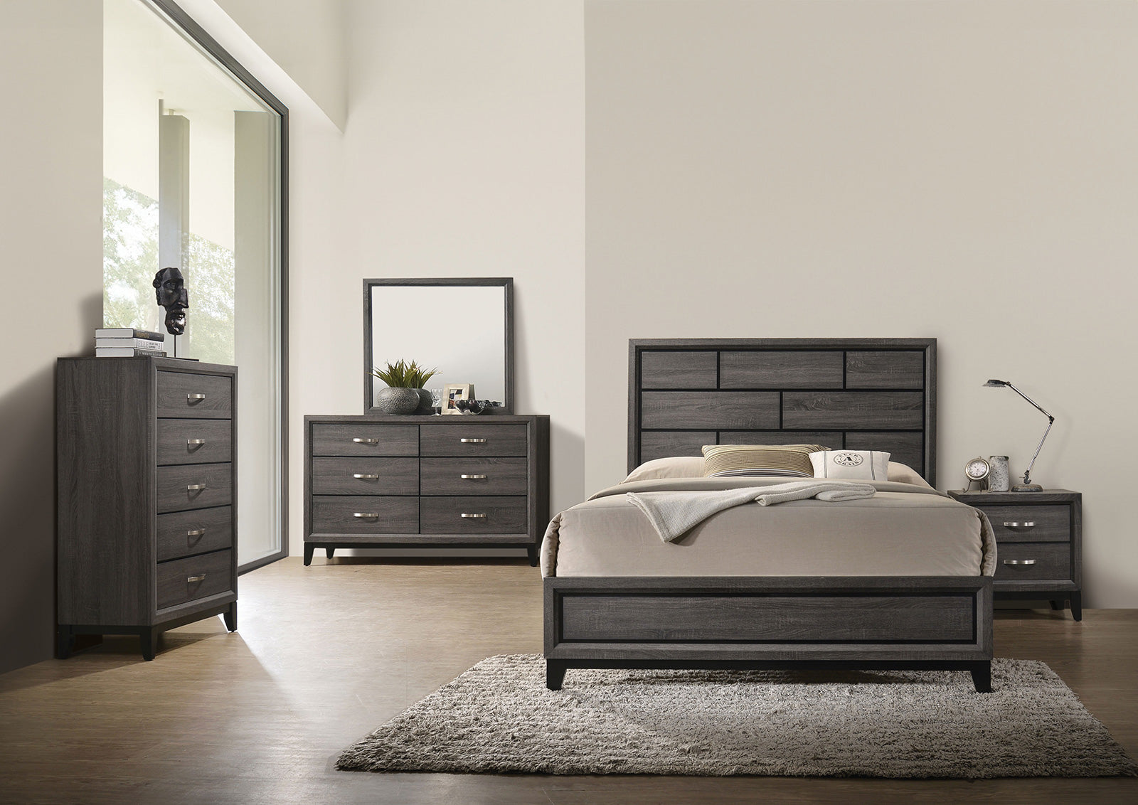 Errico Gray E.King Bed