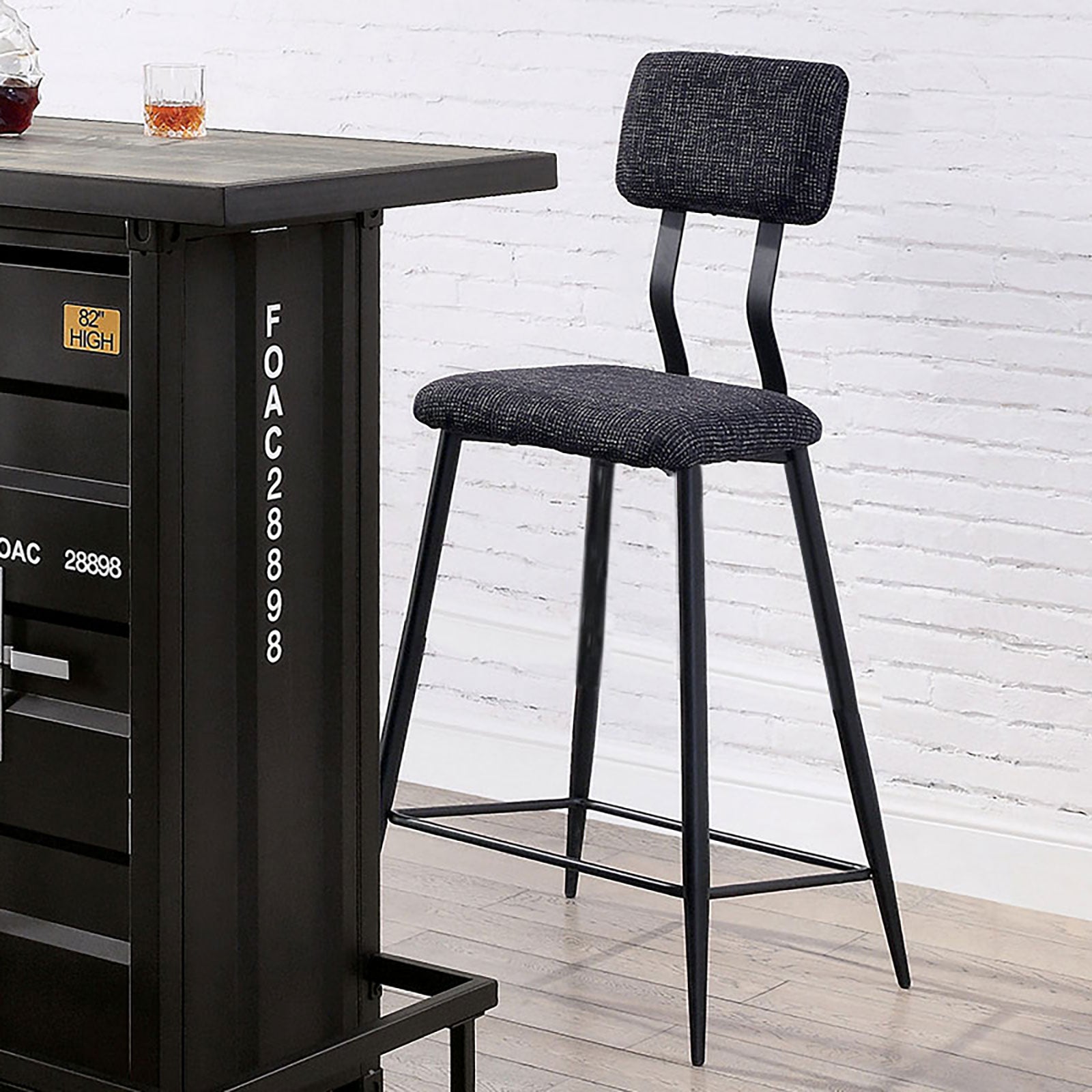 Esdargo Black/Distressed Dark Oak 3 Pc. Bar Table Set