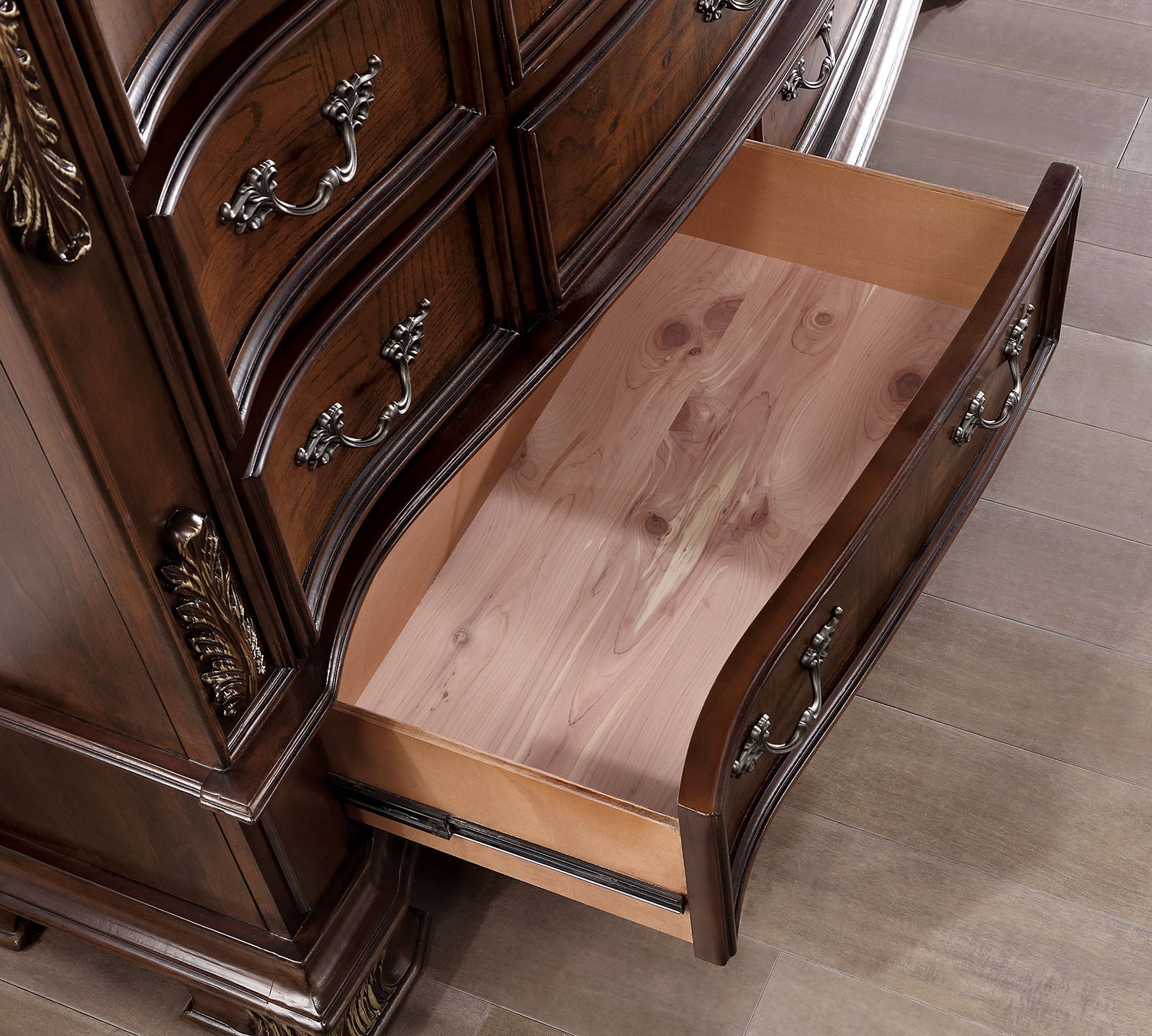 Esparanza Brown Cherry 4 Pc. Queen Bedroom Set