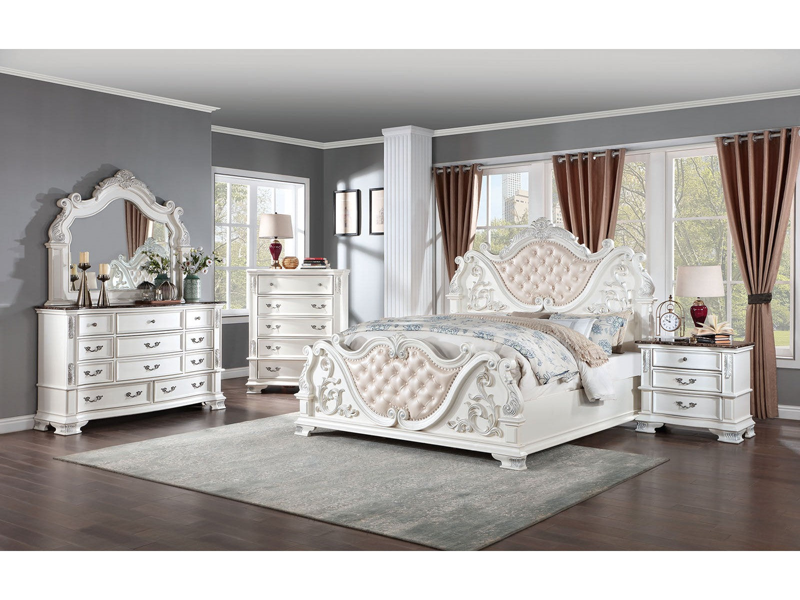 Esparanza Pearl White Chest