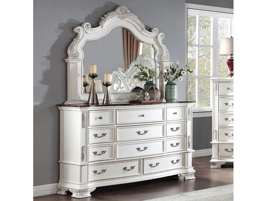 Esparanza Pearl White Dresser