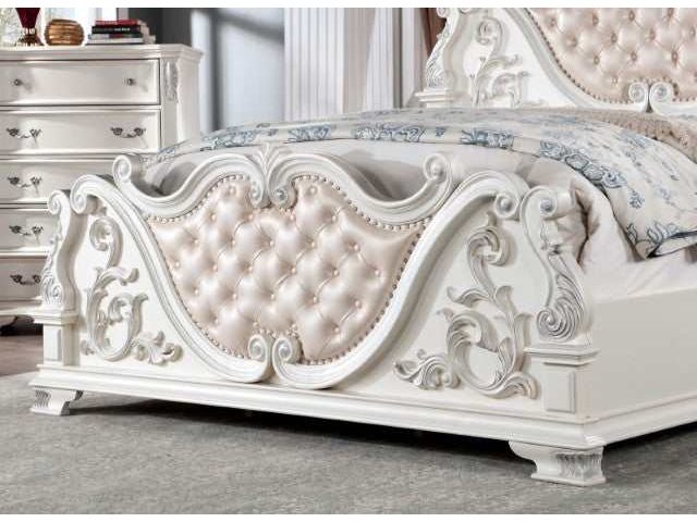 Esparanza Pearl White Queen Bed