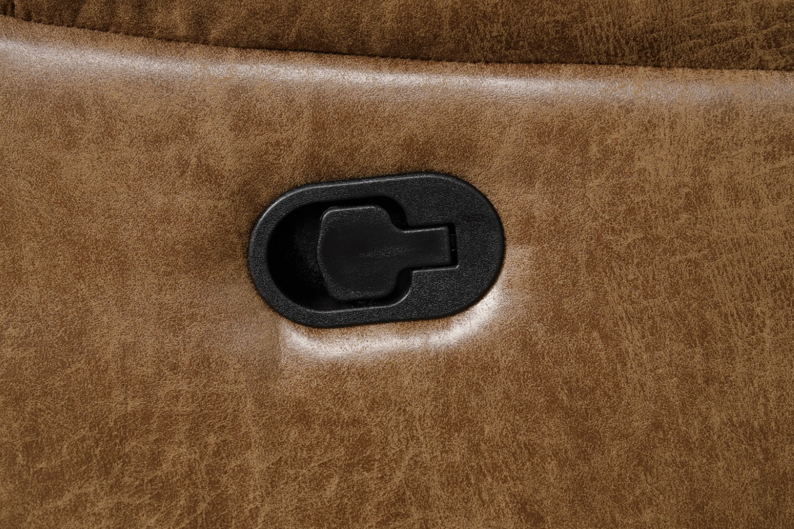 Ezekius Brown Leatherette Reclining Living Room Set