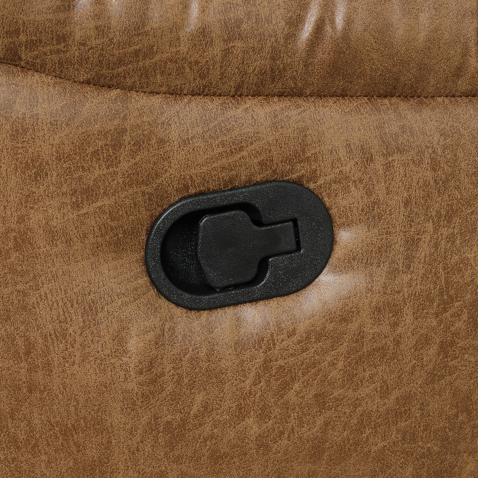 Ezekius Brown Leatherette  Reclining Sectinoal