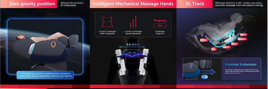 FPL008-NFL-A302CHI Chicago Bears NFL Massage Chair