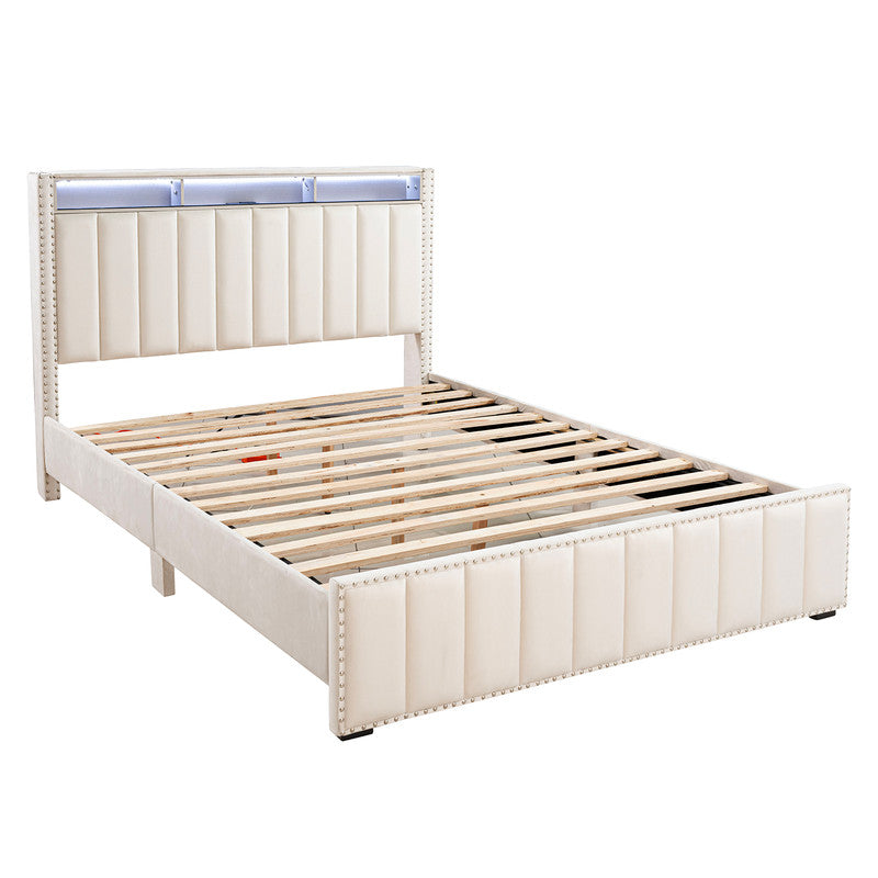 Farese Beige Queen Bed