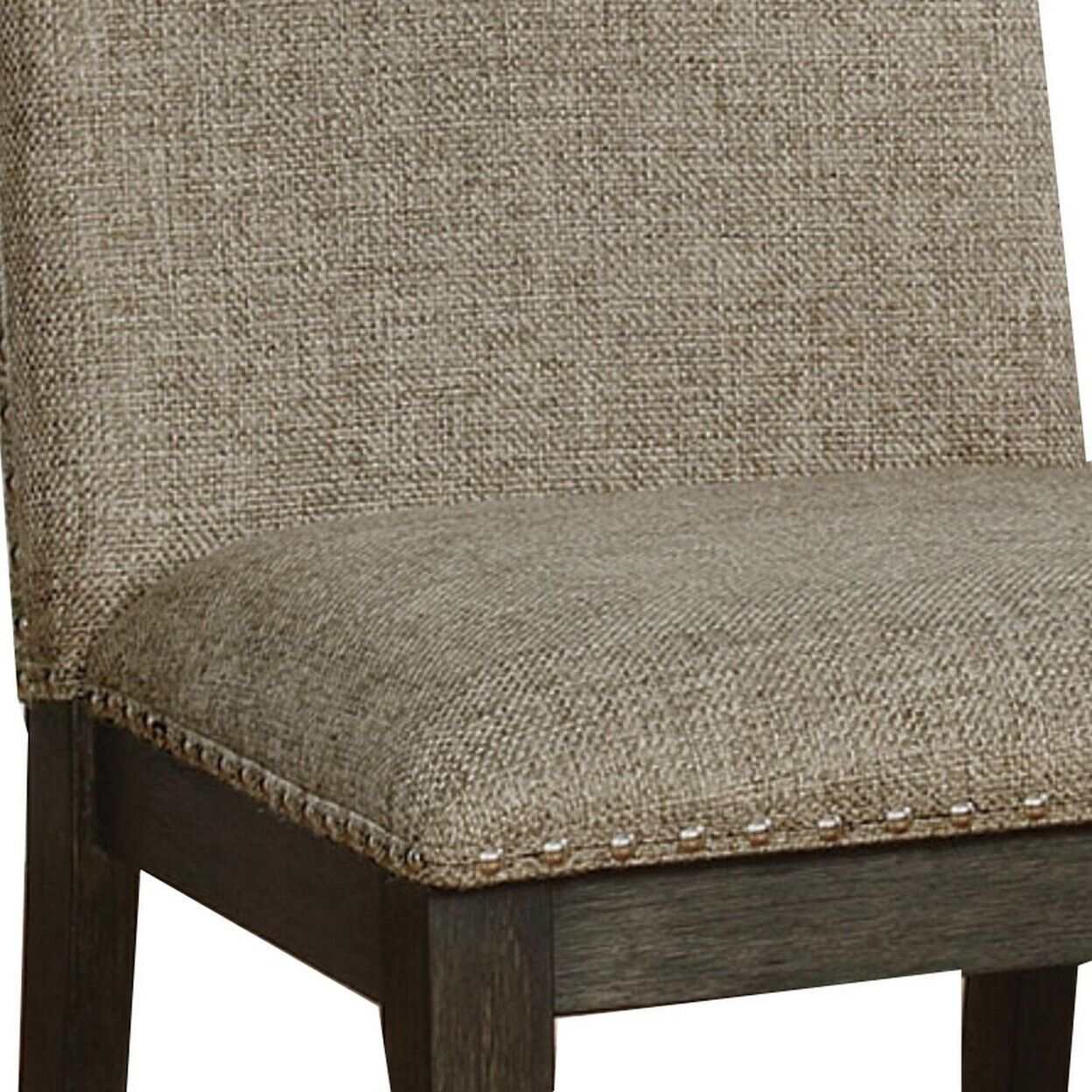 Faulk Espresso & Warm Gray Dining Room Set / 7pc