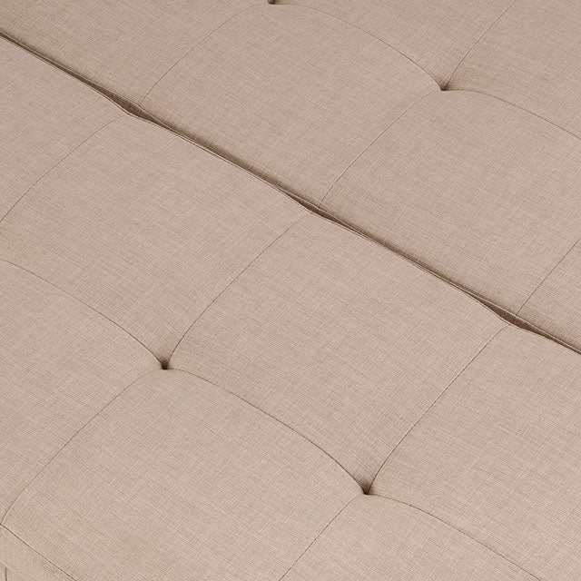 Fazio Beige Storage Ottoman