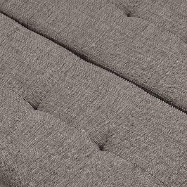 Fazio Light Gray Storage Ottoman