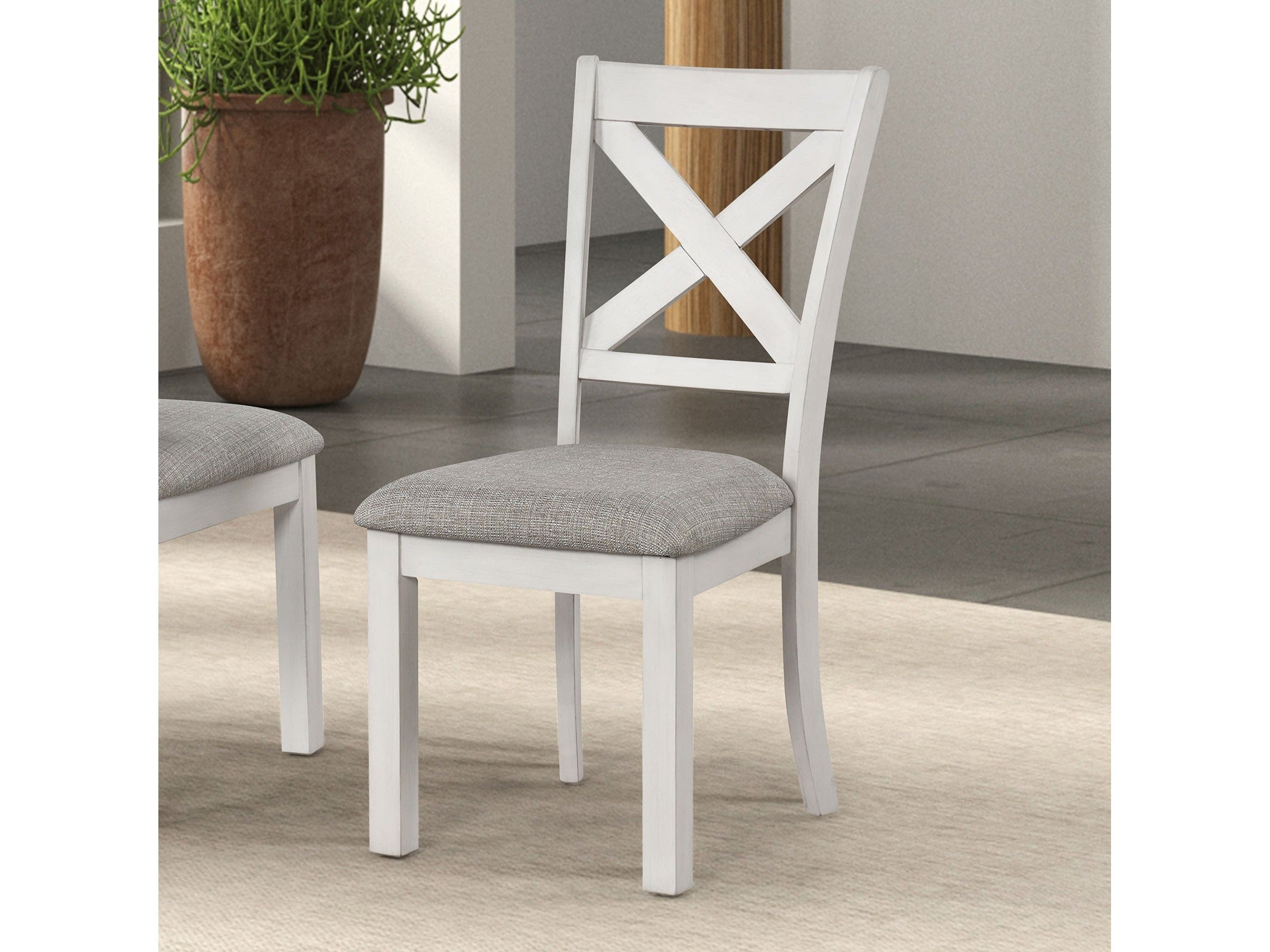 Ferrone Rustic White Oak Side Chair (Set of 2)