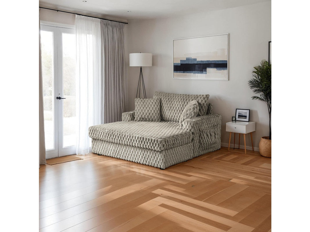 Ferryhill Light Brown 2-Arm Chaise