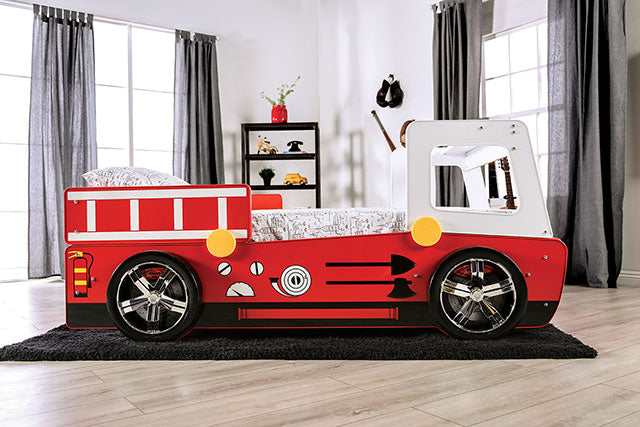 Fierstall Red Twin Bed