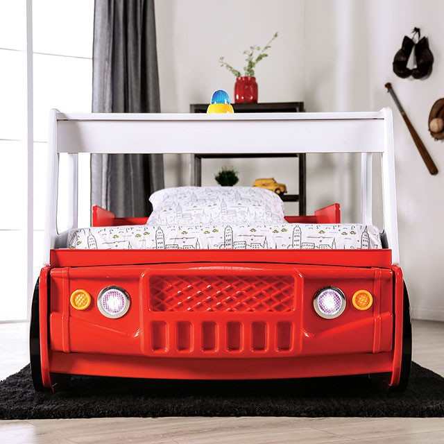 Fierstall Red Twin Bed