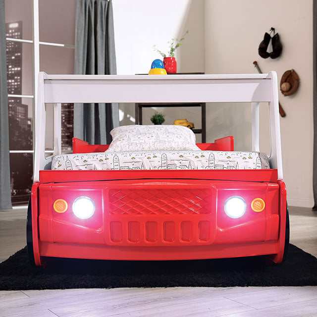 Fierstall Red Twin Bed
