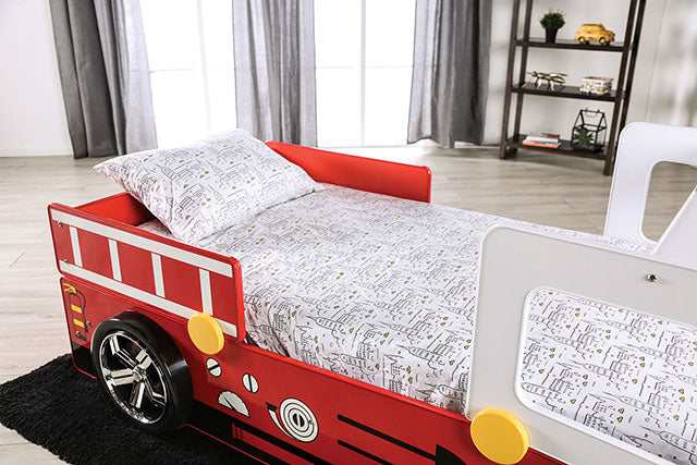 Fierstall Red Twin Bed