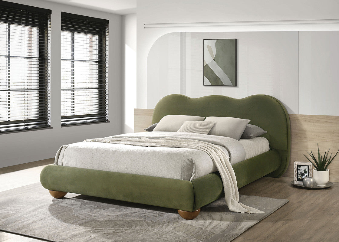 Finamore Olive Green E.King Bed