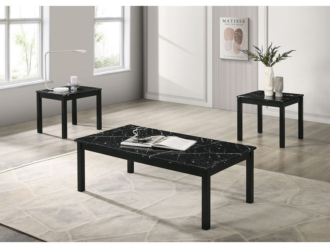Findlay Black 3 Pc. Table Set