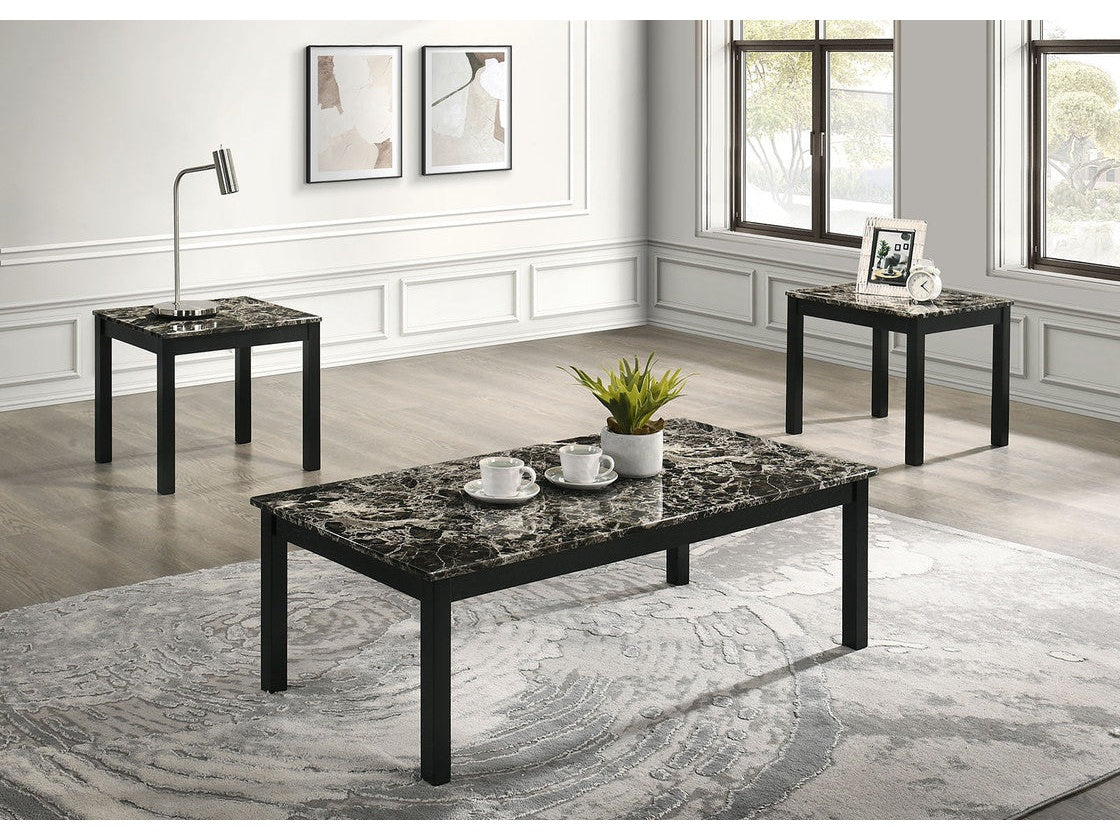 Findlay Black & White 3 Pc. Table Set