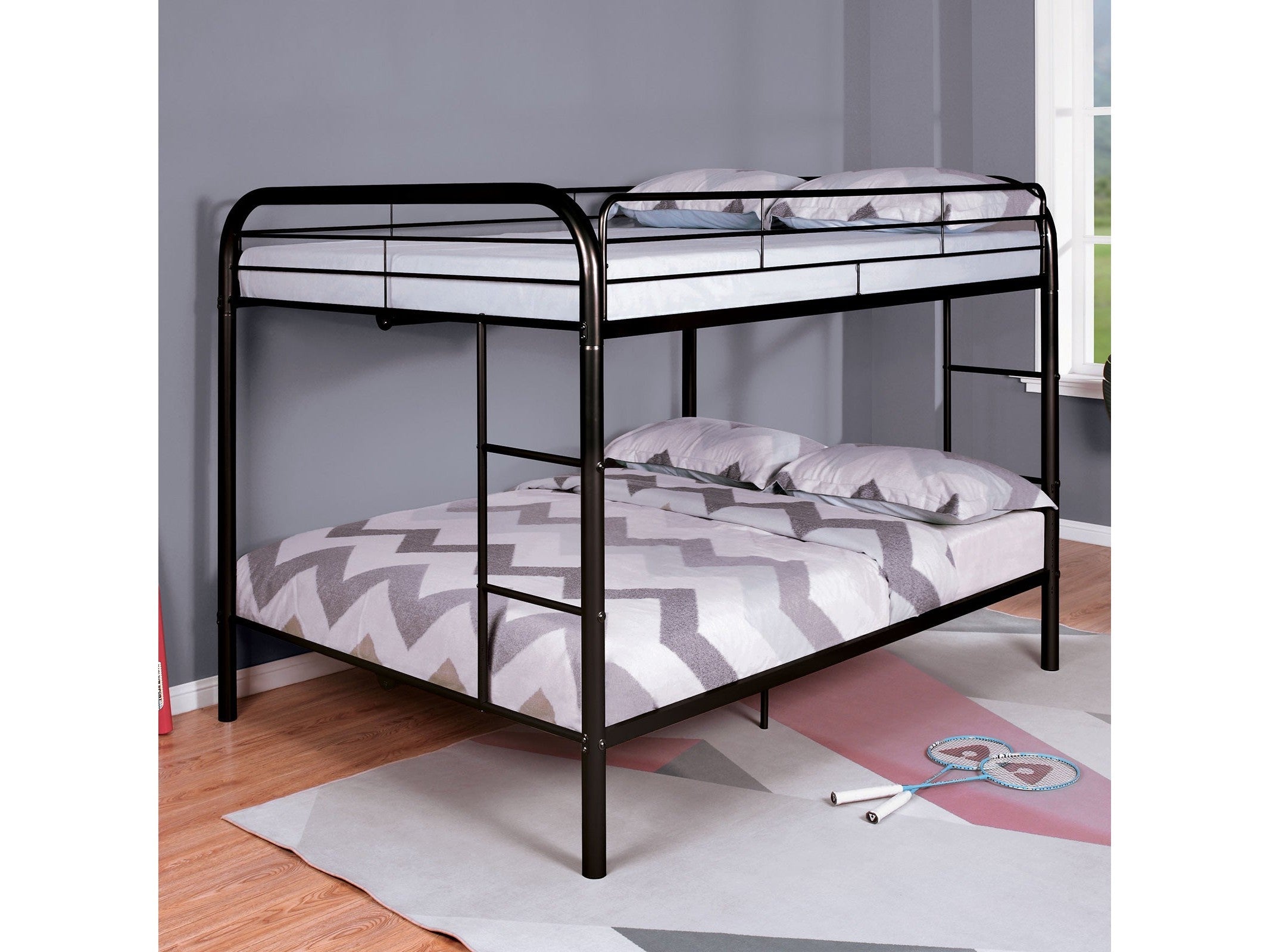 Finnerty Black Full/Full Bunk Bed