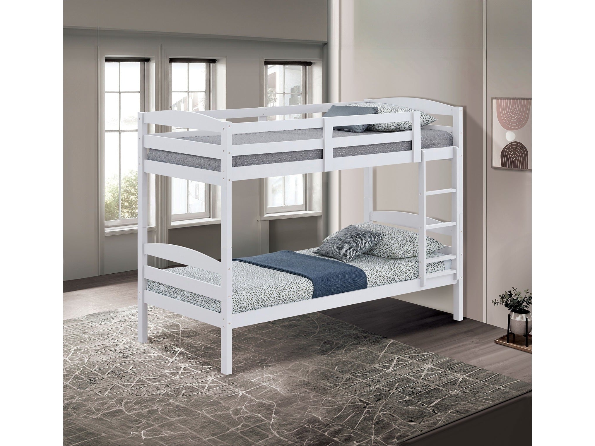 Finsbury White Twin/Twin Bunk