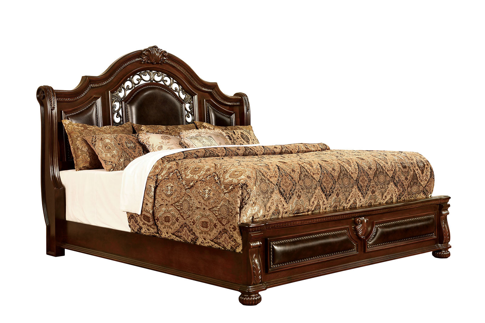 Flandreau Brown Cherry/Espresso 4 Pc. Queen Bedroom Set