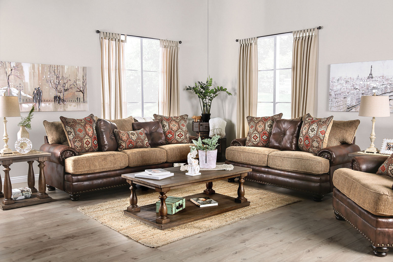 Fletcher Brown/Tan Chair