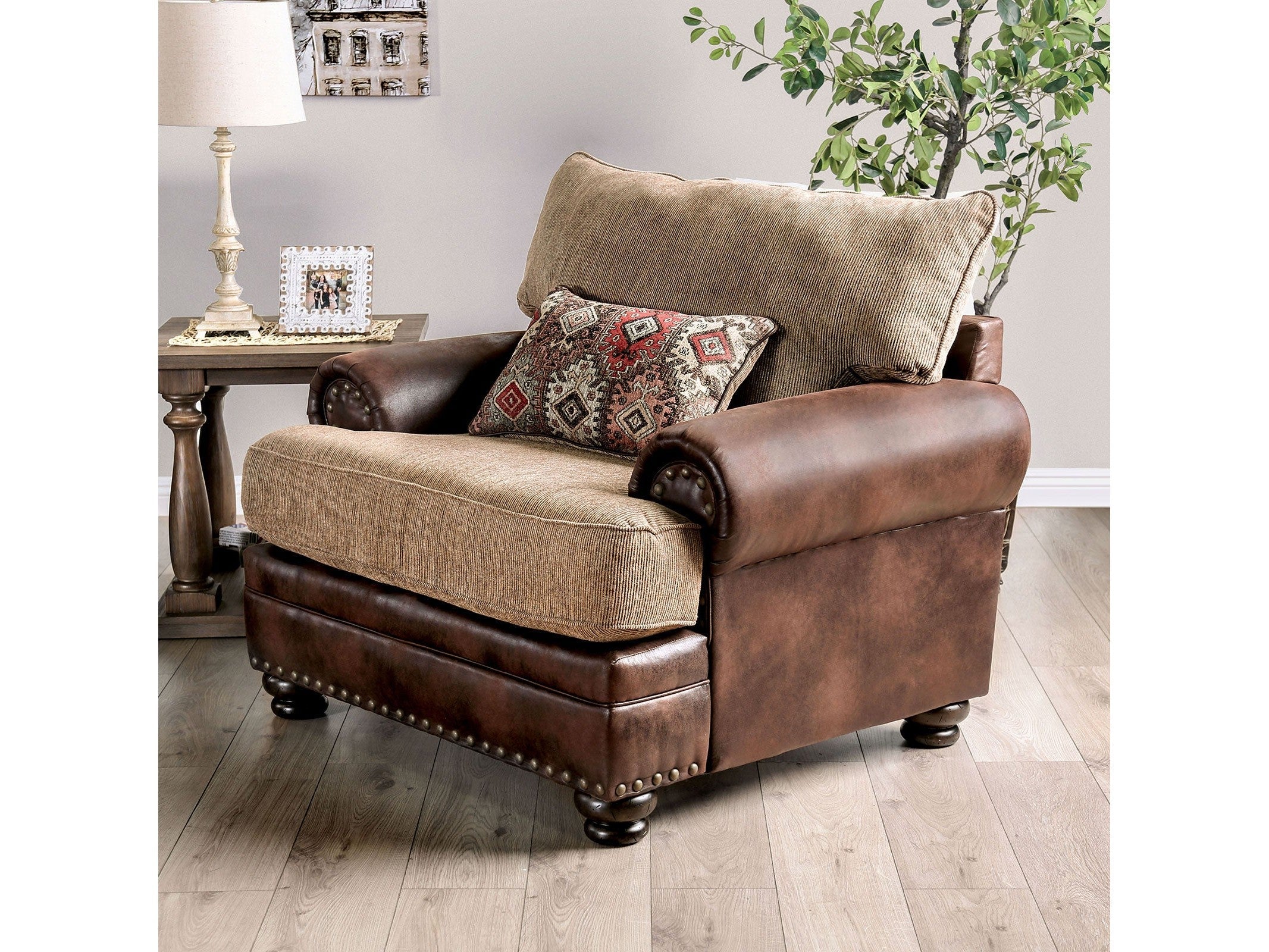 Fletcher Brown/Tan Chair