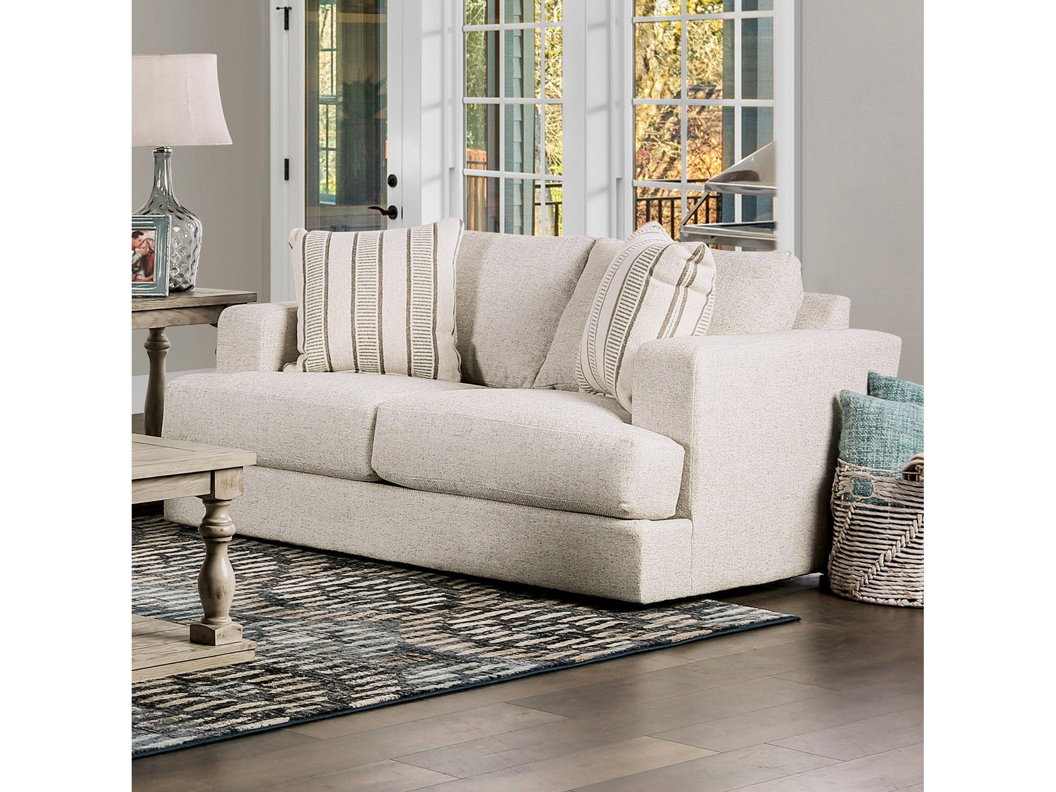 Flintshire Beige Loveseat