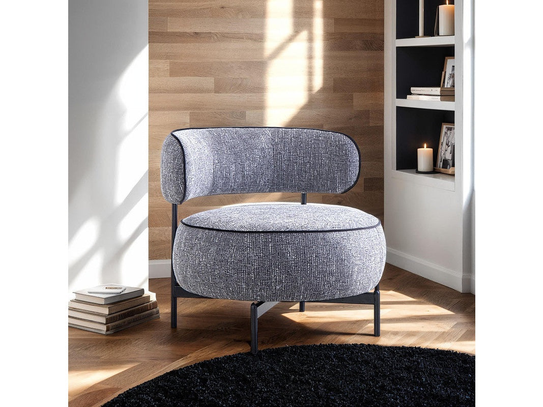 Florens Dark Gray Swivel Chair