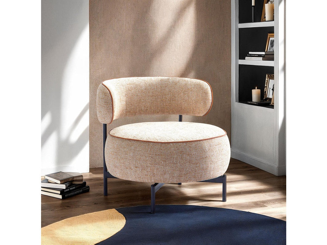 Florens Light Brown Swivel Chair