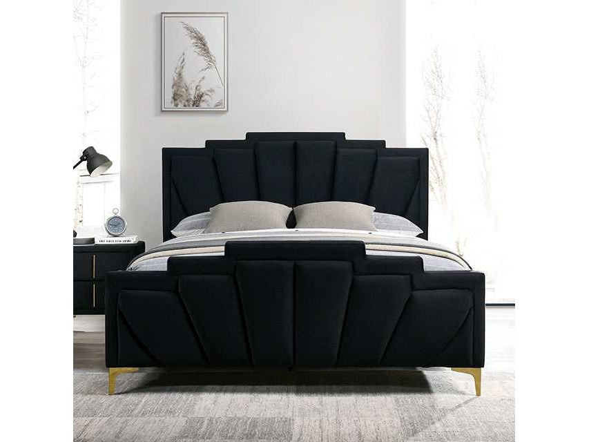 Florizel Black Queen Bed