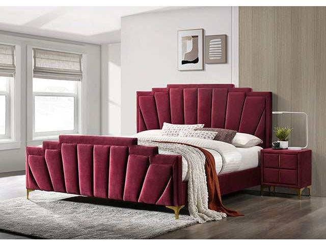 Florizel Red California King Bed