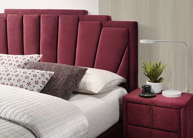 Florizel Red Eastern King Bed