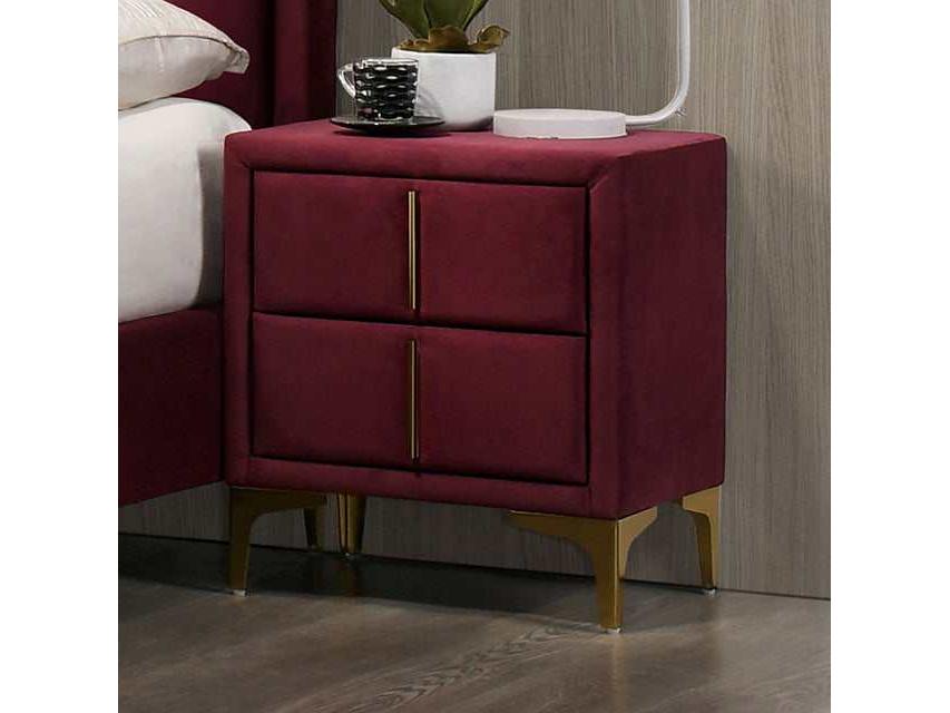 Florizel Red Nightstand